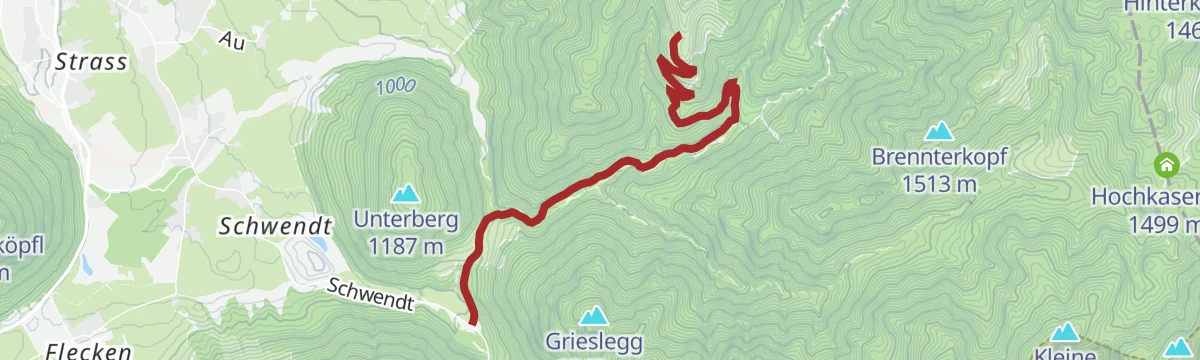 Route map: 262 | Grieseltal - Schießlingalm